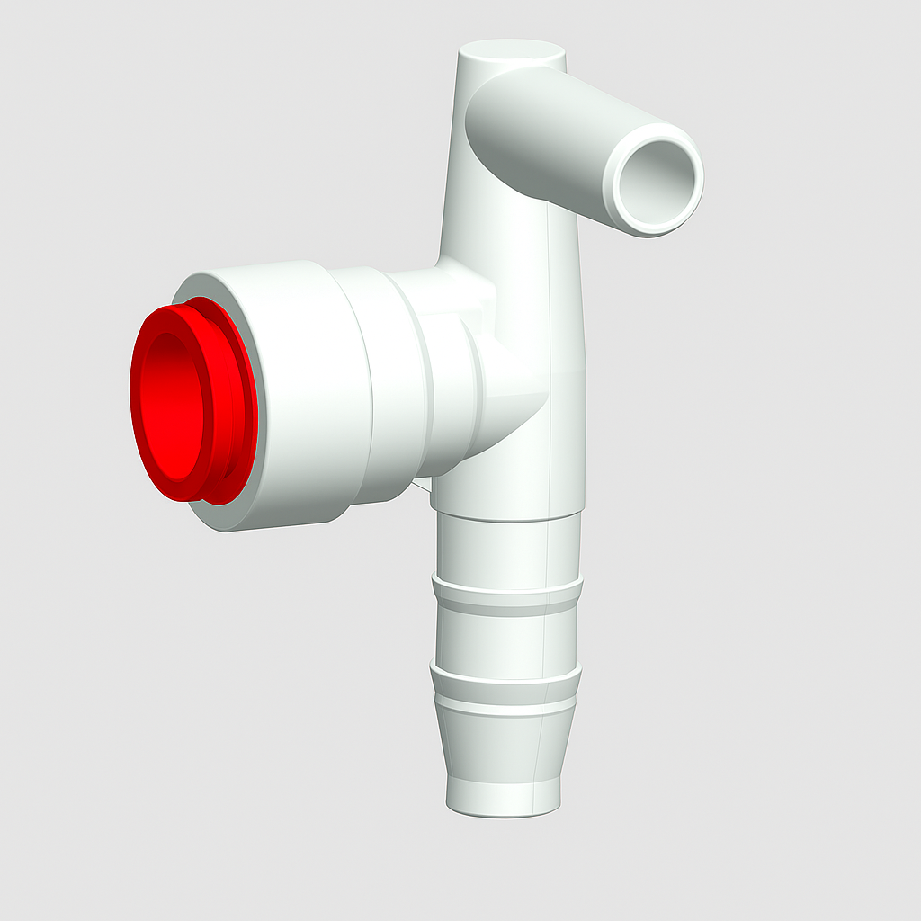 Vanne à raccord coudé JG 10 / TB 10